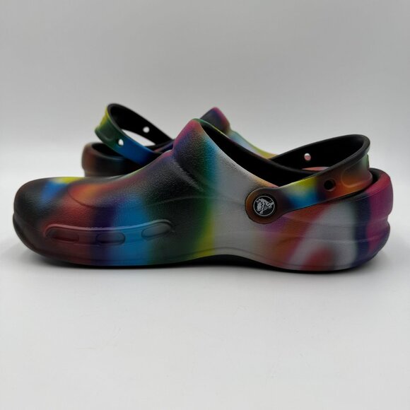 CROCS At Work Multicolor Bistro Graphic Clog Slip Resistant M8/W10 - Picture 5 of 10